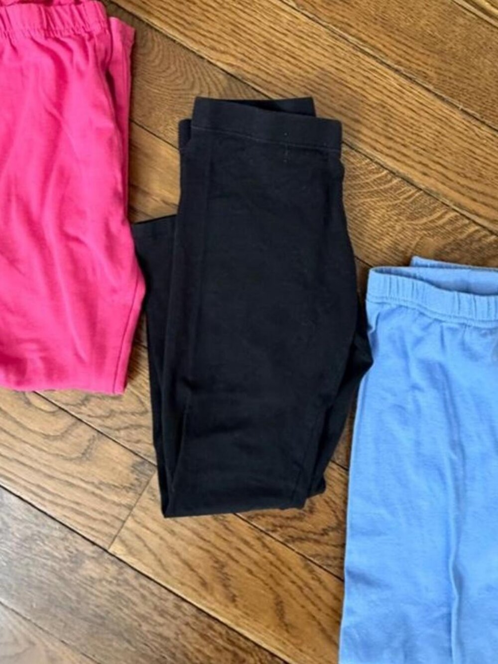 Wonder Nation, SHEIN, and Sunshine Swing pink, black and Lt blue leggings Size 6